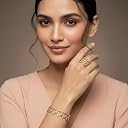 Ayontra Enterprise Fancy Transformable Bracelet cum Ring Jewellery for Women,Adjustable Bracelet Ring,2 in 1 convertable Alloy magic ring bracelets for women & girls,Pack of 1 (Gold) gallery image