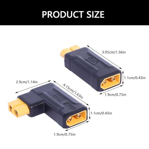 Adaptador conector macho a hembra para batería FPV miniatura 6