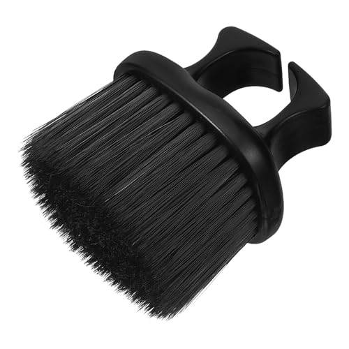 MERRYHAPY Cepillo para Cuello de Peluquería Negro para Hombres Accesorio para Cortar y Limpiar Pelo Plumero Práctico para Barbería y Cuidado Personal en Casa