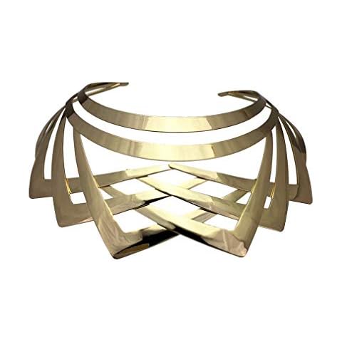 YAZILIND Gold Alloy Choker Necklace for Women Cover