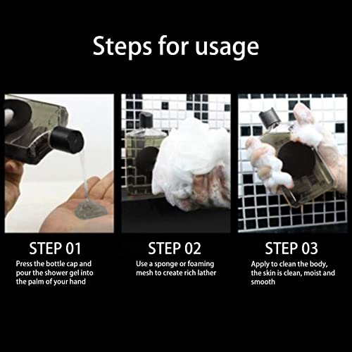 Creme de banho, gel de banho perfumado para remoção de sujeira de 240ml para homens para cuidados di