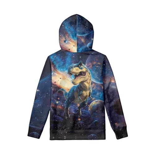 Image of WELLFLYHOM Boys Hooded Sweatshirts Hoodie Pullover Cool Graphic Crewneck Blouses Size 6-16