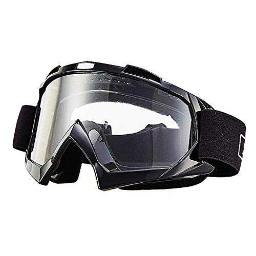 Mdurian Lunettes de Moto Motocross Lunettes de Ski de Course Protection Tout-Terrain pour VTT Scooter de Lunettes de Soleil Anti-poussière Lunettes Len...