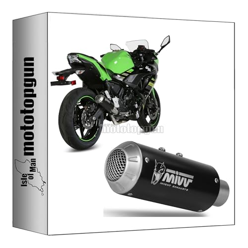 Ligne Mivv MK3 racing en acier noir haut de gamme pour Ninja 650