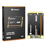 Yottamaster M500 1TB mSATA SSD SATA III 6Gb/s, mSATA Internal Solid State Drive Up to 500MB/s, Mini-SATA with 3D NAND, Compatible with Ultrabooks Desktop PC Laptop, All-in-One PCs, 30x50mm