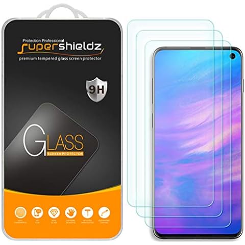 3-Pack Supershieldz Tempered Glass Screen Protector for Samsung Galaxy S10e Cover