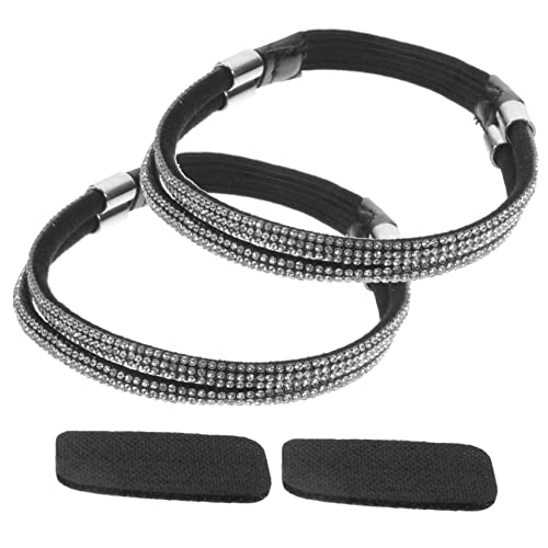 COLLBATH Elegant Lace up High Heels for Women Anti-slip Shoe Straps Replacement Shoelaces Elastic Heel Straps