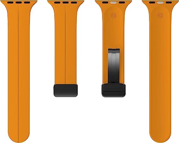 Image of Printme Silicone Sport Band Compatible with Apple Watch 38mm 40mm 41mm 42 mm 44 mm 45 mm 49 mm, Magnetic Clasp Adjustable Strap Compatible for iWatch Series SE Series 1-8