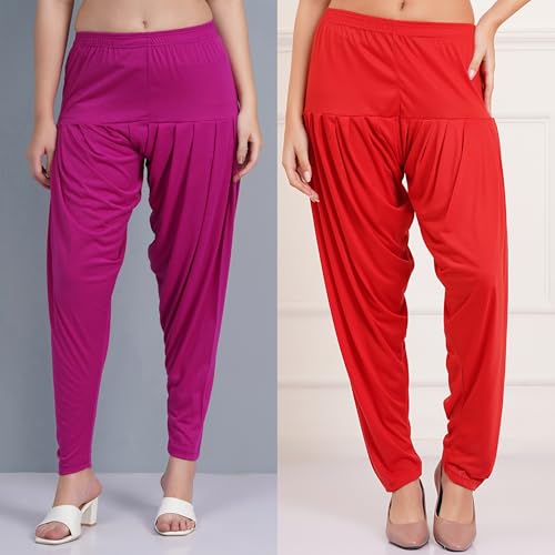 Image of Buy That Trendz Patiala Salwar for Women Relaxed Fit Viscose Patiyala Salwar Harem Bottom Pants