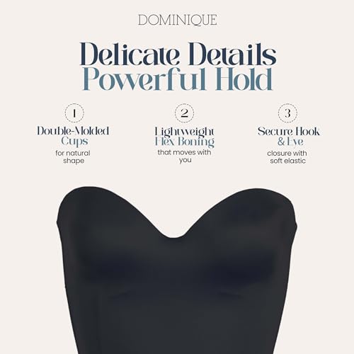Image of Dominique Women's Ariel 8541 Longline Strapless Bra - Low Back, Hidden Underwire, Convertible - Lingerie for Women