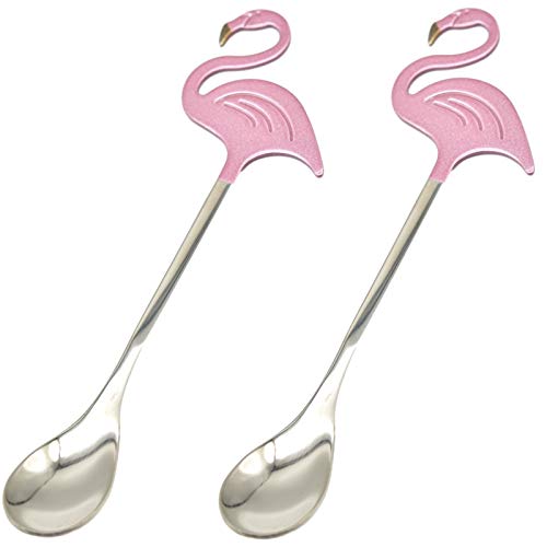 Maydahui 2 PCS Flamingo Spoons 5.1 inch Animal...