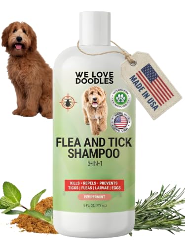 We Love Doodles Flea Shampoo, Itchy Skin Relief, 16 oz