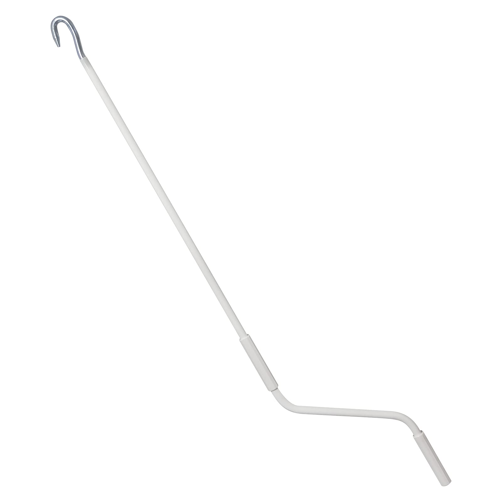 Kurbelstange für Markisen | Stahl | grau RAL 7035 | Griffhülse Kunststoff grau | Standard Haken | Länge 1000 mm - 1800 mm (1200 m)
