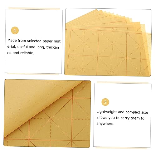 GRIRIW 80 folhas ferramentas especiais para prática de caligrafia papel profissional ferramentas prá