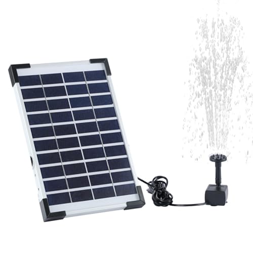 YIWEOG 5,5W Solar-Springbrunnenpumpe mit 6 Düsen