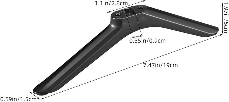 BESPORTBLE Universal Tv Stand Legs Replacement Tabletop Tv Base for Smart Tvs Tv Legs Replacement with Screws Non-Slip Pedestal Feet for Living Room Bedroom Monitor Projector
