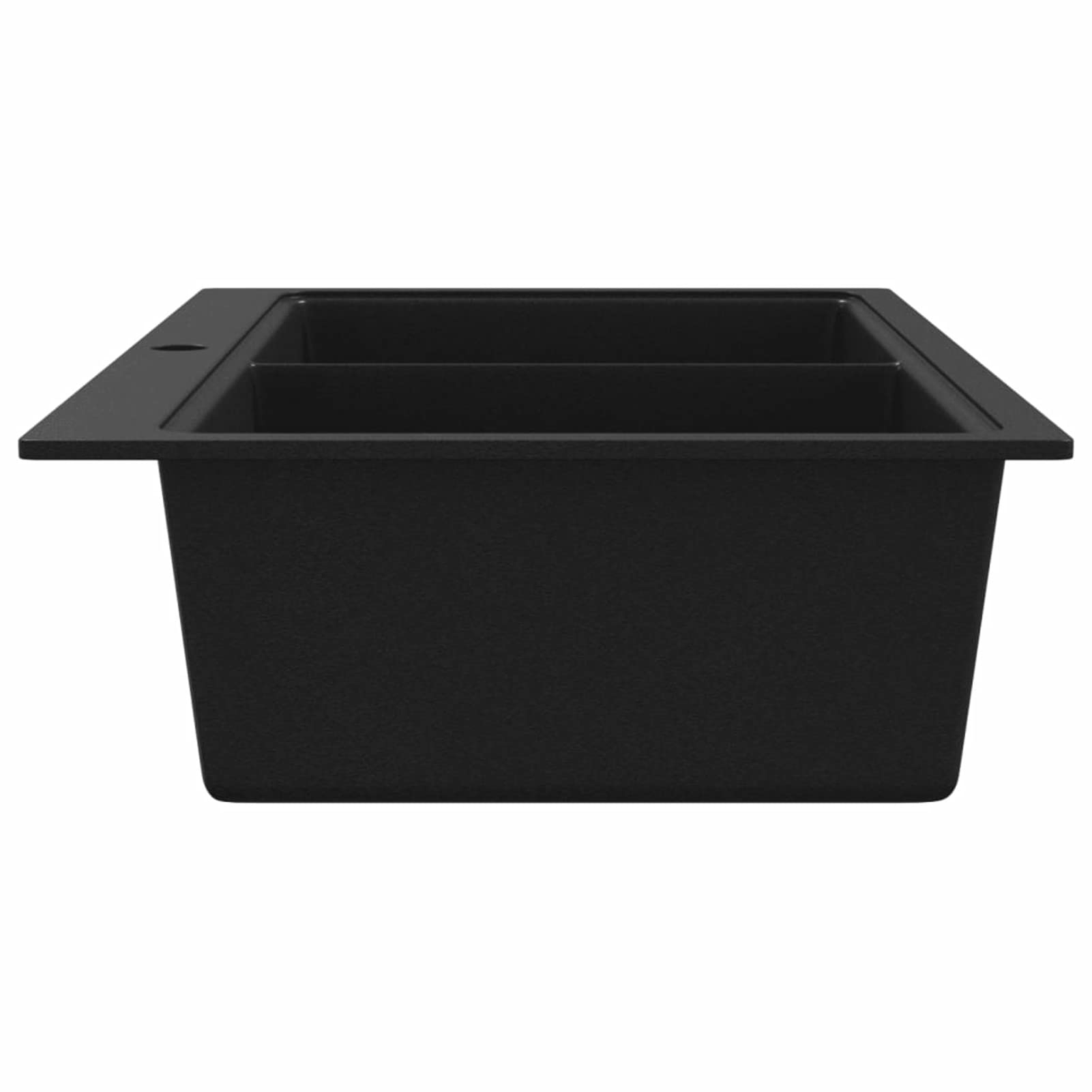 Homgoday Lavandino Cucina Granito Nero Doppio con Montaggio sopra, Lavandino Piccolo Bagno, Tappo Lavandino Bagno, Lavandini, Filtro Lavandino Bagno, Tappi Lavandino Bagno, Scarico Lavandino A Mobili