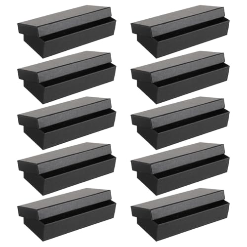 Boîtes à montre élégantes noir lot de 10 rangement raffiné