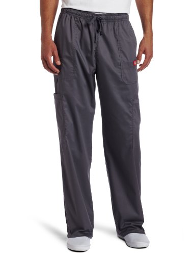 Dickies Men s GenFlex Utility Drawstring Cargo Scrubs Pant, Pewter, XX-Large