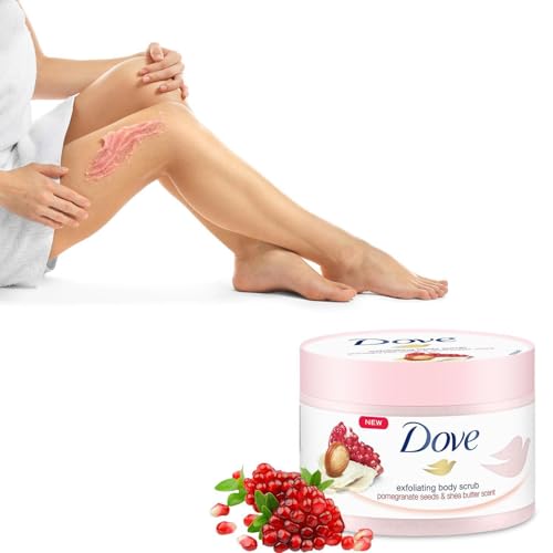 Dove Exfoliante corporal exfoliante con semillas de granada y manteca de karité, 225 ml (paquete de 2) - imagen 3