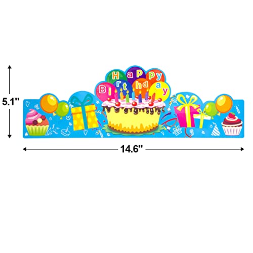 Fancy Land Birthday Crowns For Kids Family Birthday Classroom School Vbs Party Supplies Pack Of 30 #TOP3