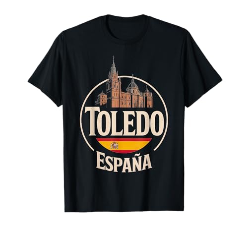 Toledo España City Travel España Diseño icónico Camiseta