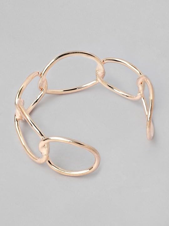 Image of Rubans Cuff Bracelet Stylish Statement Western Jewellery Gift for Women & Girls