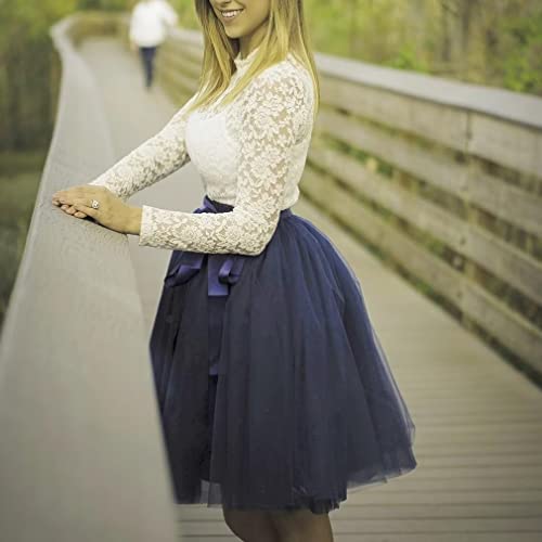 image for WDPL Wedding Planning Women's A Line Short Knee Length Tutu Tulle Prom