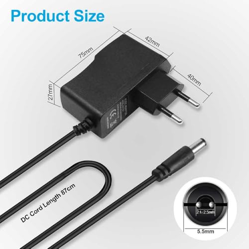 Image of 12.6V 1A Power Adapter LED Lamp with Flashlight Power Tools Lithium Battery Electrical Universal Charger Ac Dc Power Adapter (1Pcs 12V 1Amp DC Power Adapter)