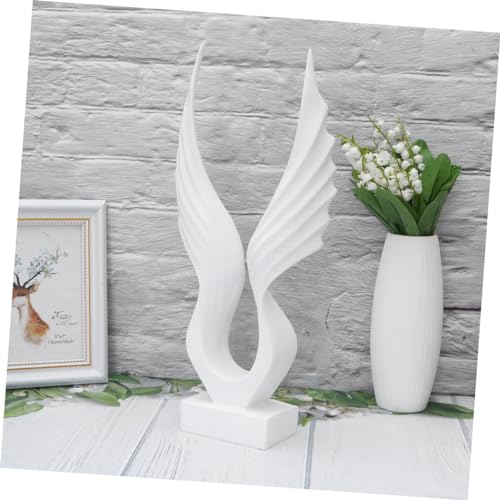 Statue aile d'ange blanche ornement de table moderne en résine bar