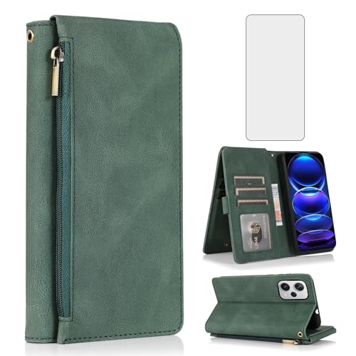 Funda de piel retro para Redmi Note 12 Pro+ 5G ideal para organizar tus tarjetas