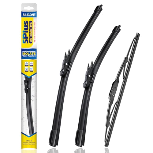 5 PLUS® Windshield Wipers Replacement for Chevrolet Chevy Traverse 2017-2012,Silicone Water Repellent Wiper Blades-24