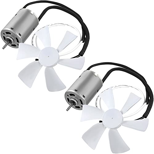 Frienda 2 Pack 6 Inch Rv Vent Fan Blades with 12v D-Shaft Motor White Replacement Parts for Rv Roof...