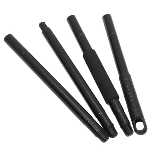 PRETYZOOM Mango De Trapeador Negro De Plástico Conexión Roscada, Varilla De Repuesto De 32 Cm, Poste Resistente Para Limpieza De Pisos y Mopas, Accesorio Compatible Para Mantenimiento Doméstico