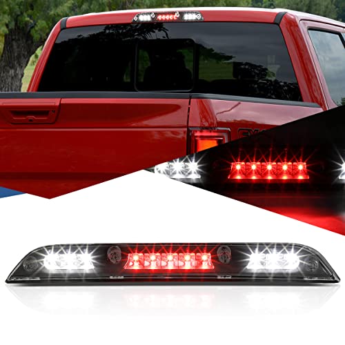 Auto Dynasty LED 3rd Third Tail Brake Light Black Housing Centre High Mount Cargo Lamp Compatible with Ford F-150/Super Duty 15-20