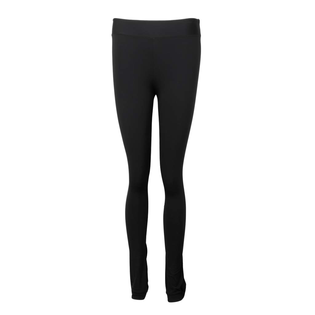 perfeclan Ragazza Donna Pattinaggio Su Ghiaccio Pantaloni Calze Pattinaggio Artistico Pantaloni Abbigliamento Sportivo Nero - Nero, S