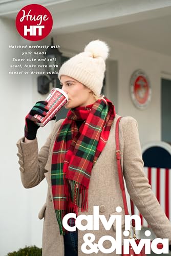 Image of CALVIN & OLIVIA Lightweight Ultra-Soft Scarf - Perfect Holiday Gift for Men & Women
