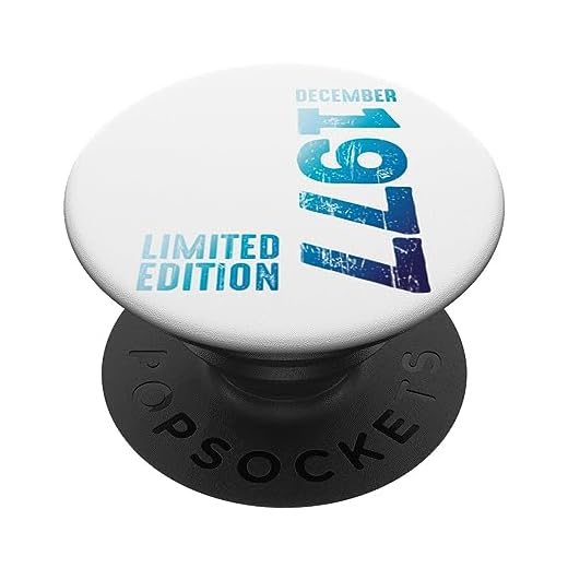 Diciembre 1977 Año 1977 Retro 1977 Vintage 1977 Edición PopSockets PopGrip Intercambiable