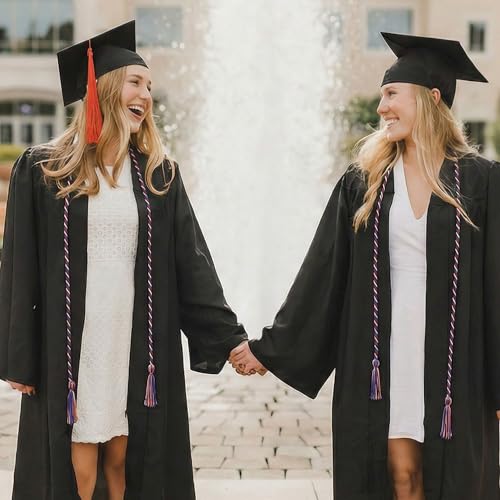 Image of GraduationMall Graduation Honor Cord 68 inch MaroonRoyalWhite
