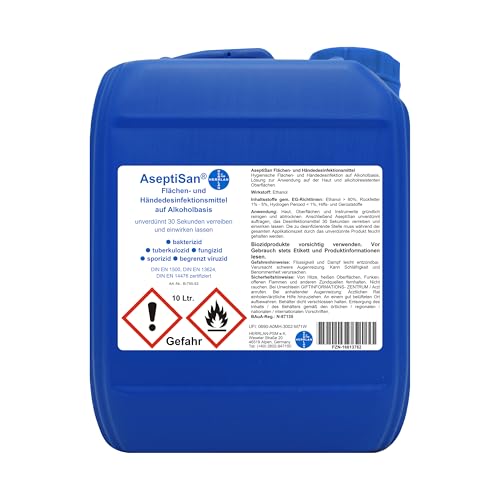Desinfektionsmittel AseptiSan - 1 x 10 Ltr. Kanister I Flächen- und...