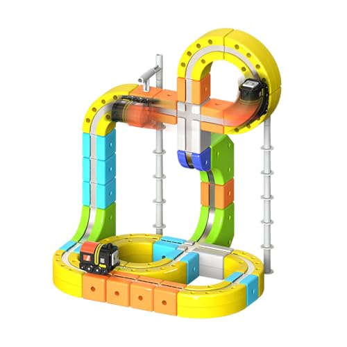 [Luvian]�y���K�i�z���[�� �L���[�u 2026 �V���� �L���[�u���[�� �~�j�g���C�� ���� ���̋O�� �d�� �������� DIY�g�ݗ��ăg���b�N�J�[ ���S���S ABS�f�� �}�O�l�b�g�� ���[ ���J�[�d����ԃZ�b�g ���V��� �m��ߋ� �j�̎q ���̎q ����