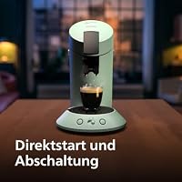 PHILIPS Senseo Original Plus Kaffeepadsmaschine, Kaffeestärkeauswahl, Coffee Boost Technologie, Recycling-Kunststoff, Wüsten Grün (CSA210/80) – Ansicht 2