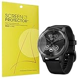 Lamshaw Compatible for Garmin vivomove Trend Screen Protector, [6 Pack] Full Coverage TPU Clear Film Compatible with Garmin vivomove Trend 40 mm Smartwatch (6 Pack)