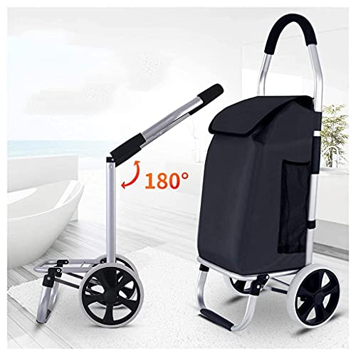 Chariot de courses pliable portable et léger facile à manœuvrer - 4
