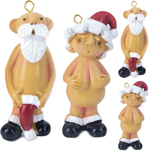 XUNIVERS 4pcs Weihnachtsdekoration, frecher Weihnachtsmann,...