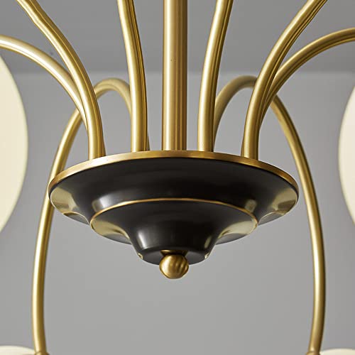 Lustre doré compact pour moderniser un plafond bas - 2