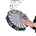 SPYMINNPOO Radiant Tambourine, Double Row Jingles Handheld Tambourine Row Bell Drum, Birch Wood, Metal, Plastic, Clear Crisp Sound, Shiny Effects (8 Inch)