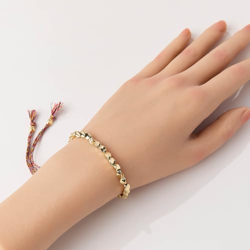 Handmade Tibetan Copper Bead Bracelet Lucky Buddhist Bracelet Adjustable Size with Tassels for Women and Men Gifts,Waterproof Sweat-Proof4