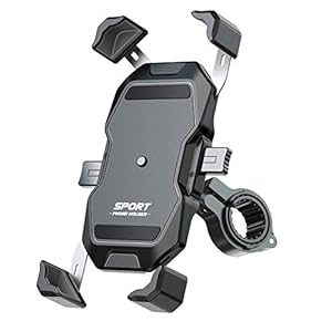 【1秒ロックアップ】自転車 スマホ ホルダー バイク スマホ ホルダー 振れ止め 脱落防止 GPSナビ 携帯 固定..." 