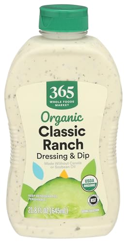 365 By Whole Foods Market Organic Family Size Classic Ranch, 21.8 Fz